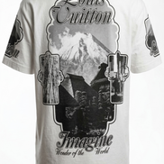 Louis Vuitton Holy Mountain Printed White T-Shirt (Pre-Loved)