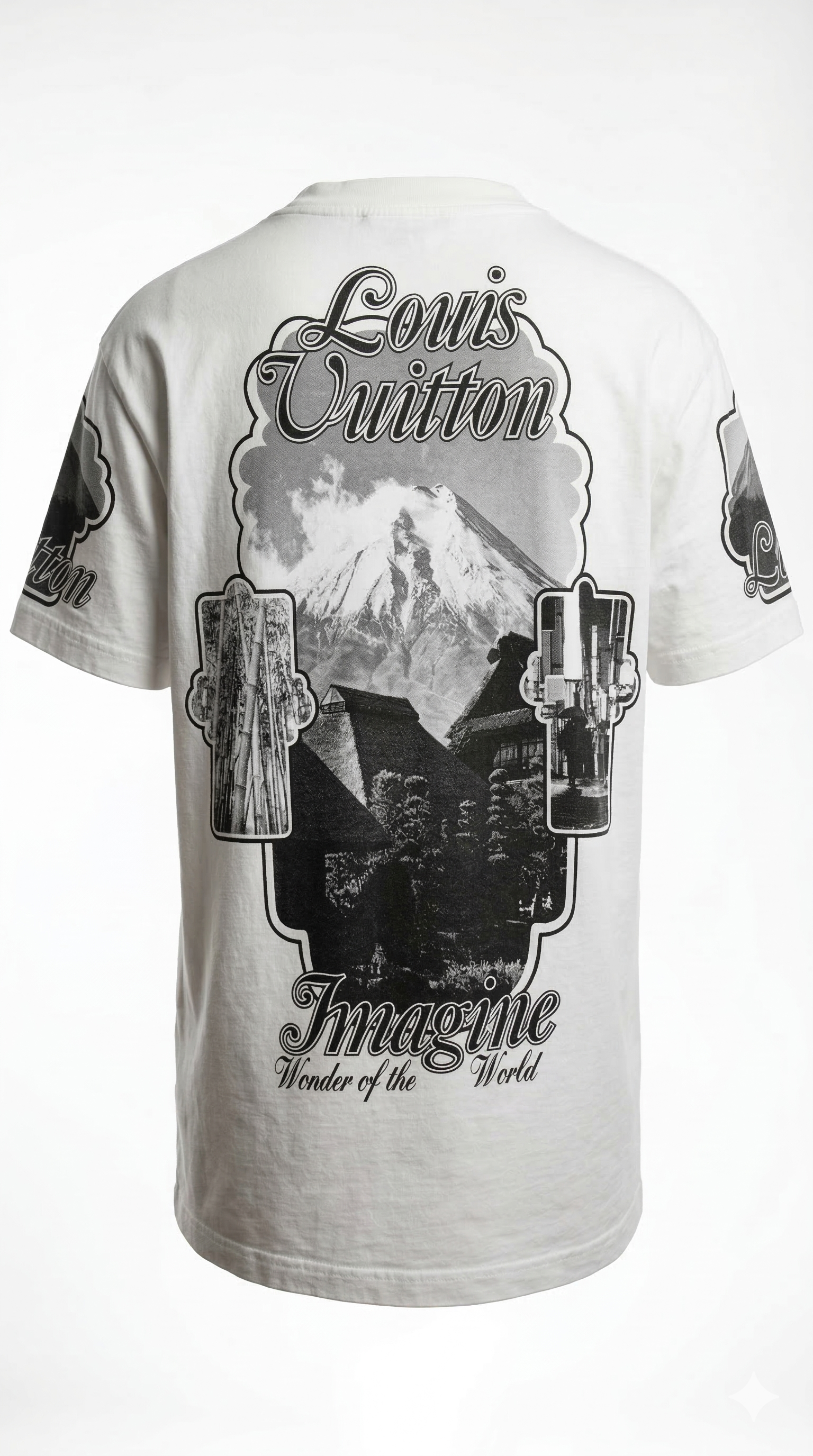 Louis Vuitton Holy Mountain Printed White T-Shirt (Pre-Loved)
