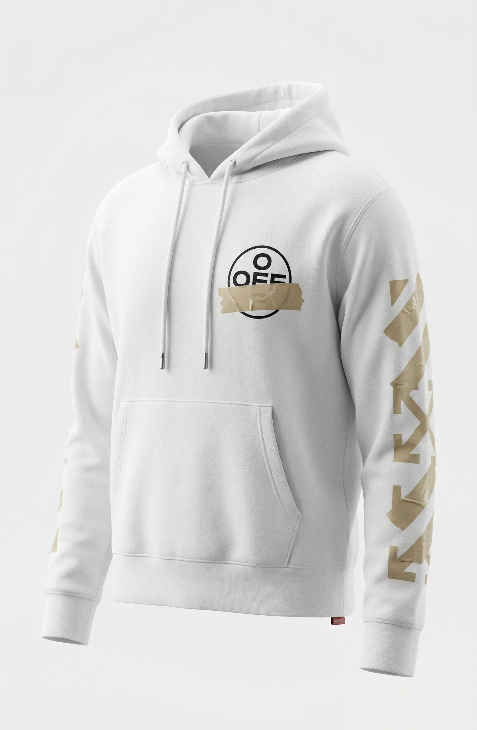 Off-White Tape Logo White Cotton Tracksuit Set (Pre-Loved)