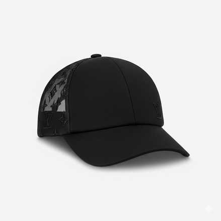 Louis Vuitton Mesh Monogram Baseball Cap Black (Pre-Loved)