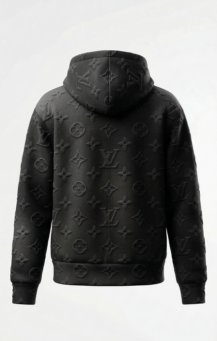 Louis Vuitton 2054 Black 3D Monogram Hoodie "Unworn"