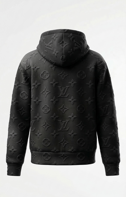 Louis Vuitton 2054 Black 3D Monogram Hoodie "Unworn"