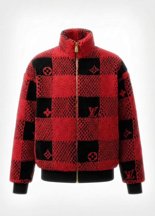 Louis Vuitton New Season Monogram Fleece Jacket "Unworn"