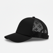 Gorra de béisbol Louis Vuitton Mesh Monogram negra (usada)