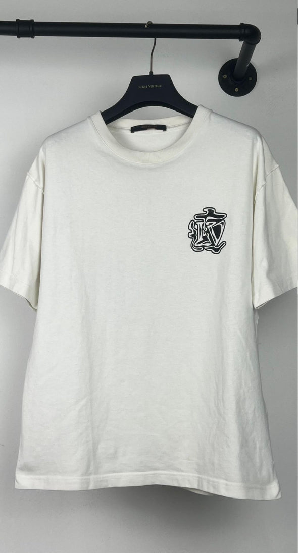 Louis Vuitton Graffiti Logo T-Shirt Size S 