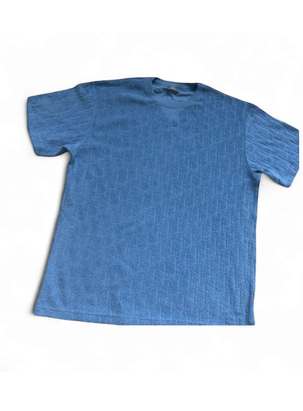 Dior Blue Oblique T-shirt Size M "Pre-Loved"