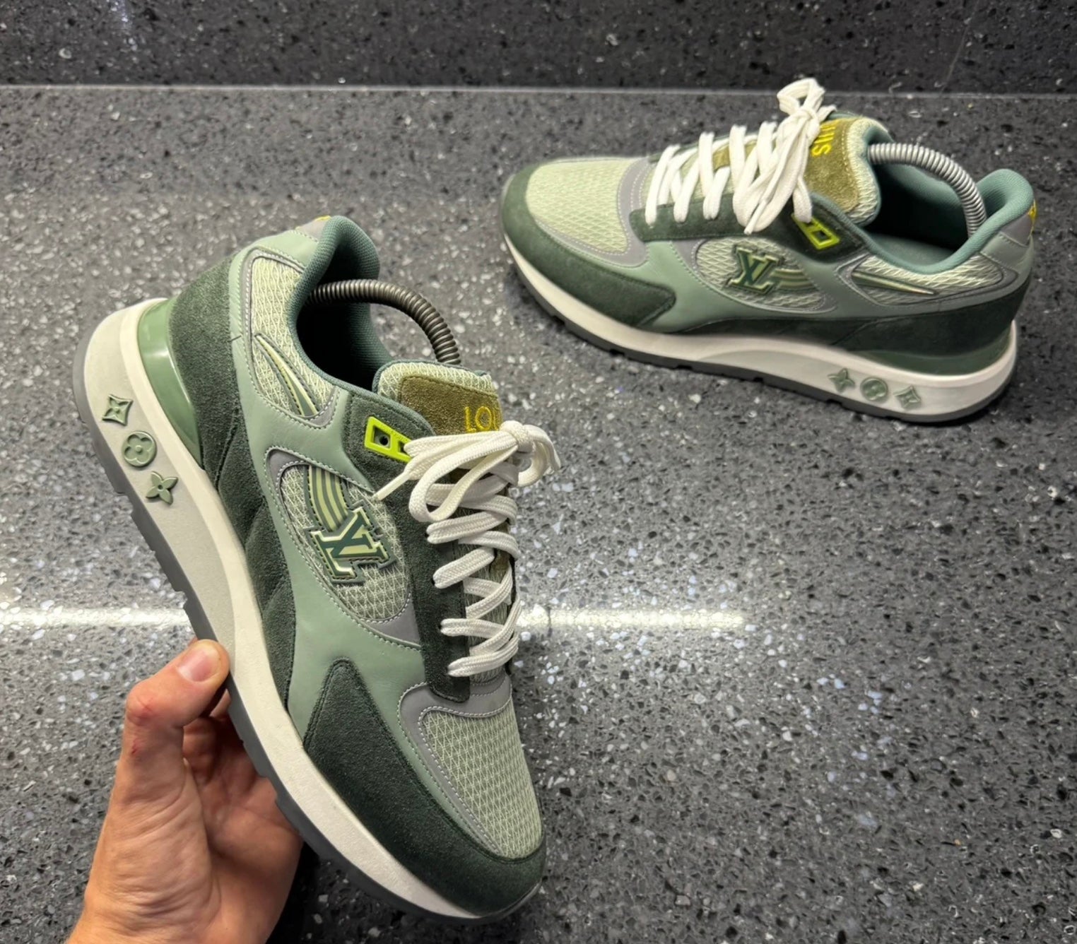 Louis Vuitton Run Away Trainer Green Size 7 