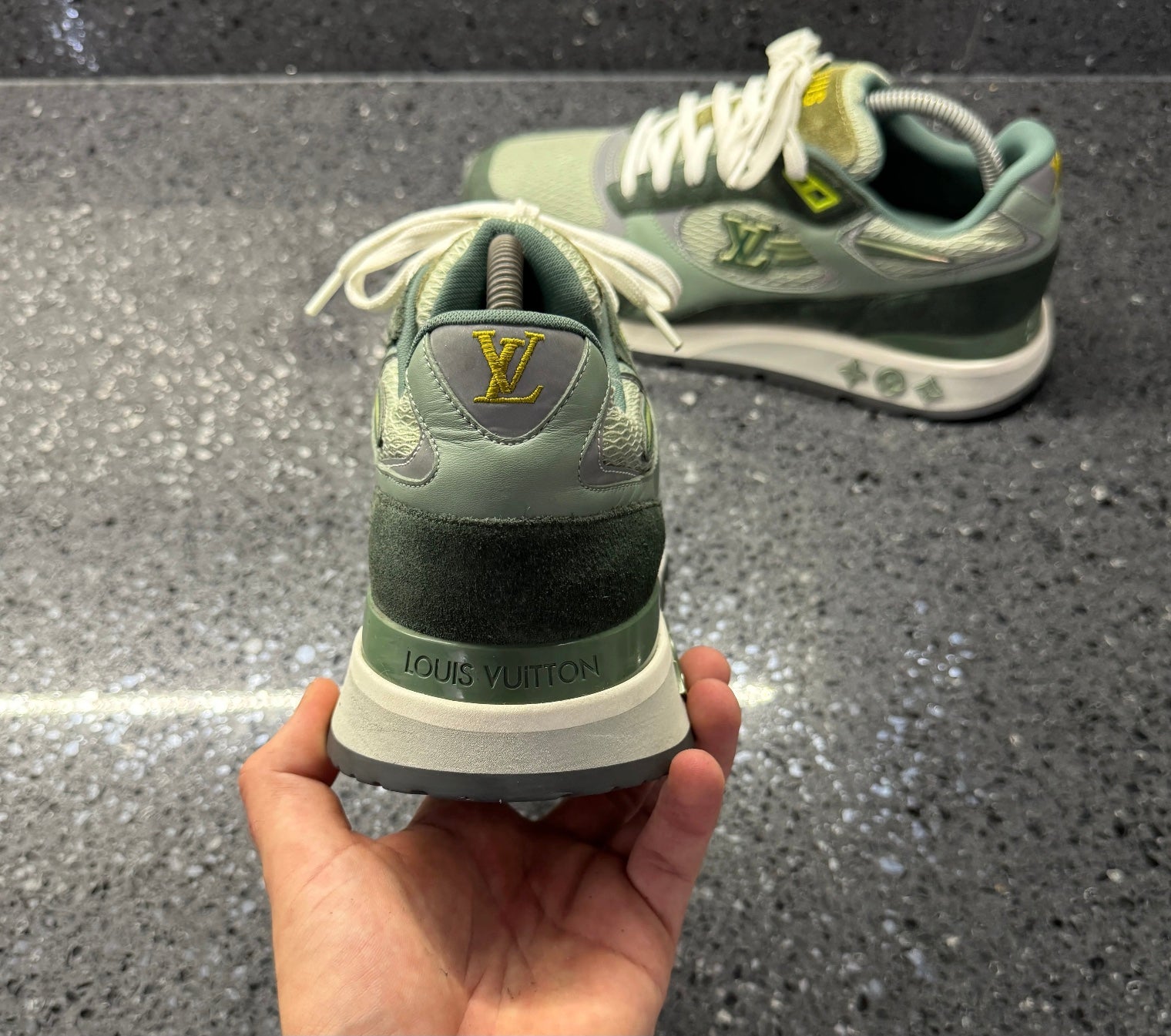 Louis Vuitton Run Away Trainer Green Size 7 