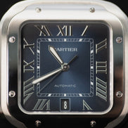 Cartier Santos Large Blue Dial –  WSSA0071 (2025) 