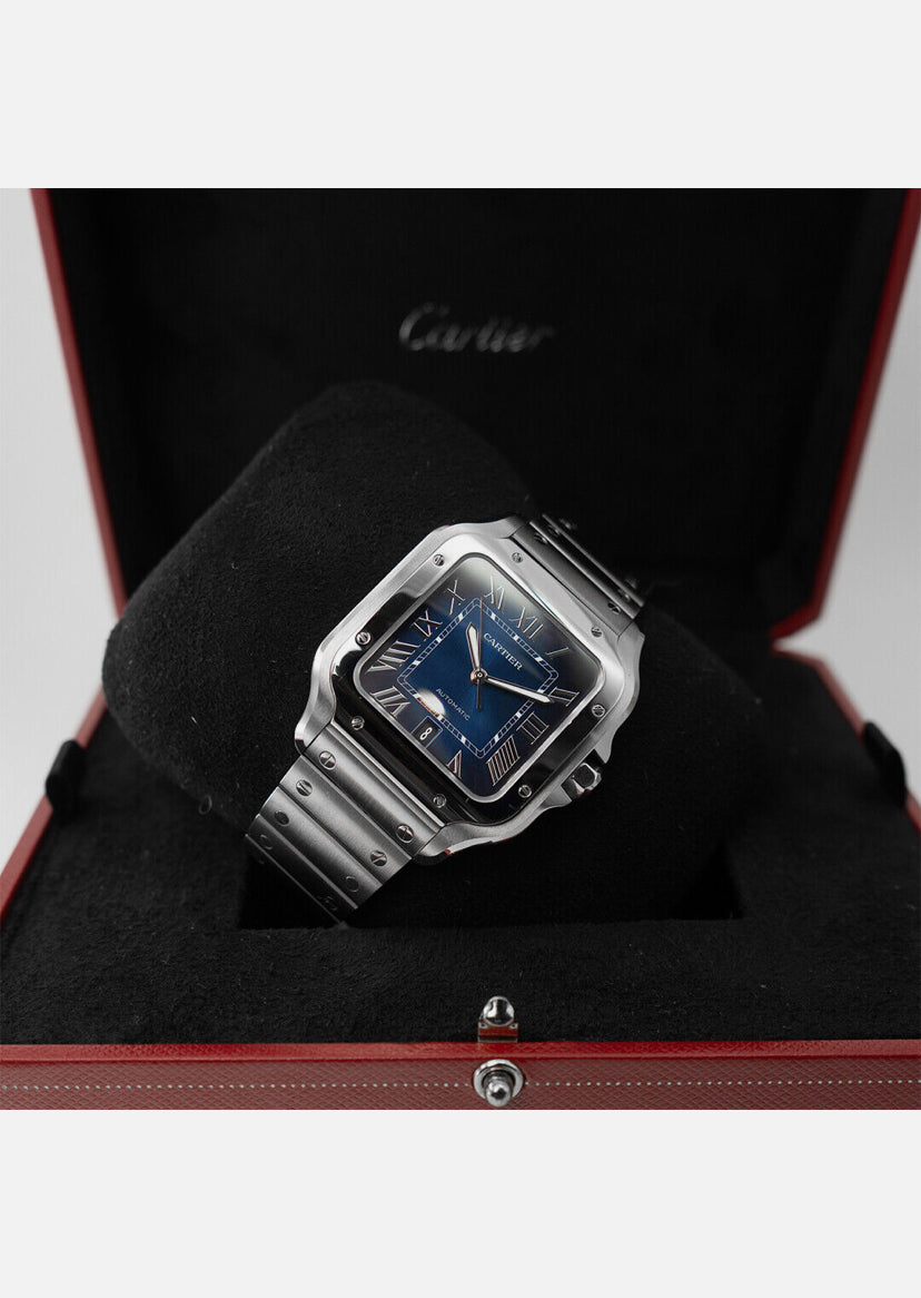Cartier Santos Large Blue Dial –  WSSA0071 (2025) 