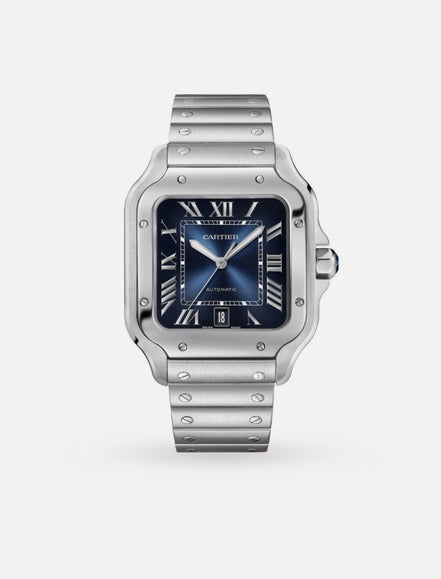 Cartier Santos Large Blue Dial –  WSSA0071 (2025) "Never Owned"