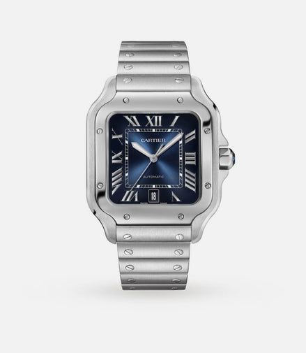 Cartier Santos Large Blue Dial –  WSSA0071 (2025) "Never Owned"