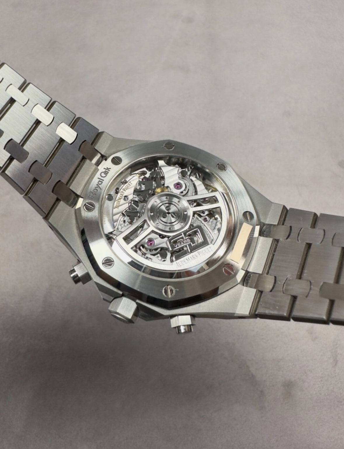 The Audemars Piguet Royal Oak 26240ST 50th Anniversary edition in white 