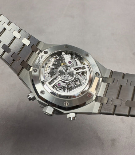 The Audemars Piguet Royal Oak 26240ST 50th Anniversary edition in white "Never Owned"