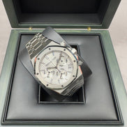 The Audemars Piguet Royal Oak 26240ST 50th Anniversary edition in white 