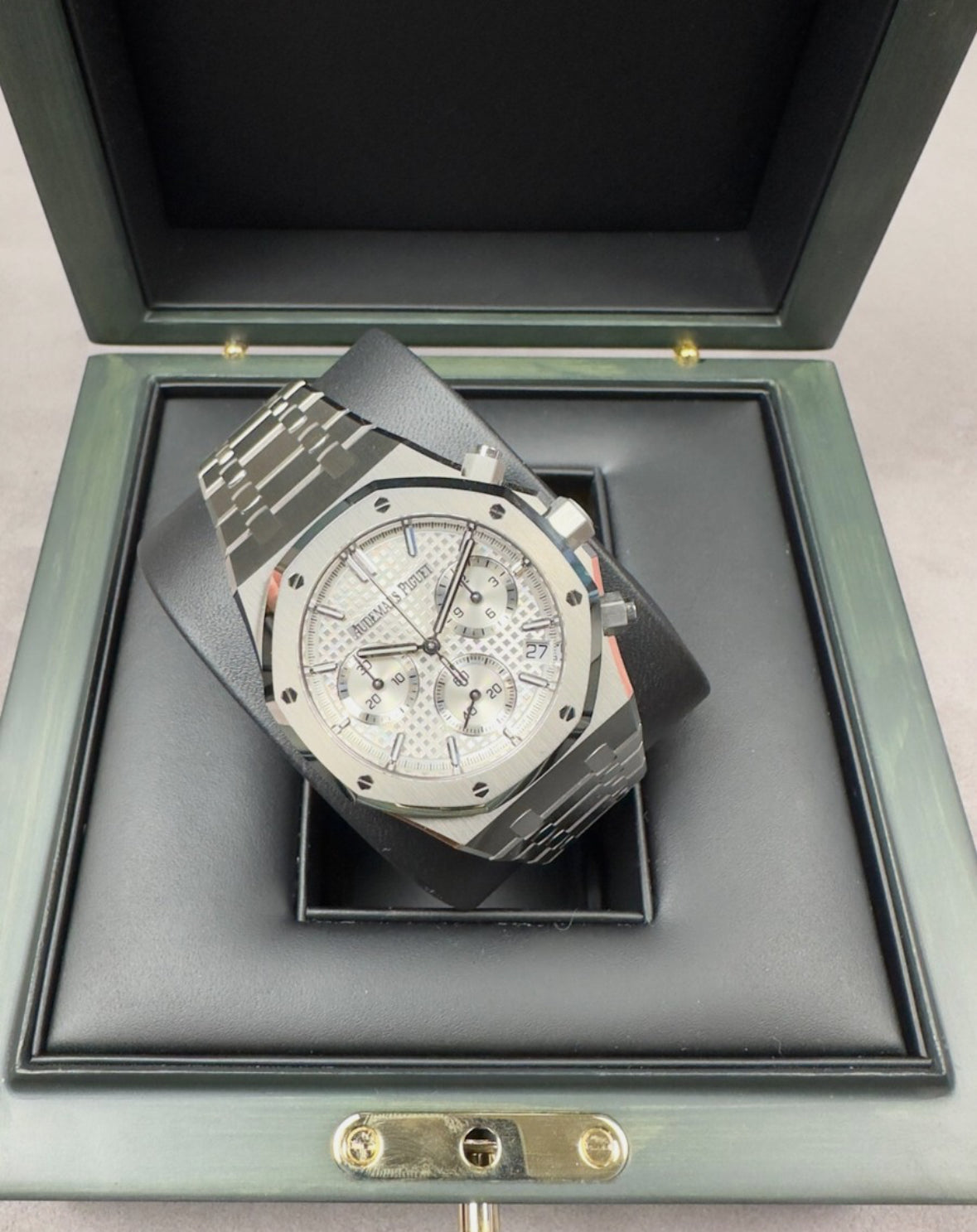 The Audemars Piguet Royal Oak 26240ST 50th Anniversary edition in white 