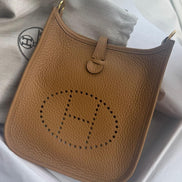 Hermès Mini Evelyne Biscuit 