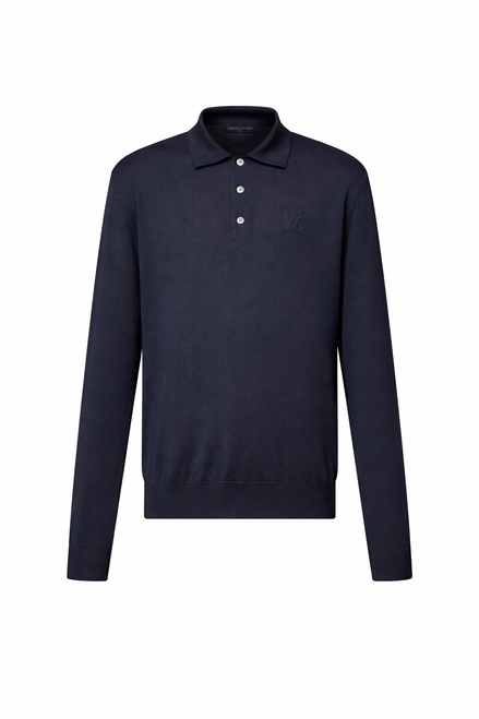 Louis Vuitton Signature Knit Long-Sleeved Polo "Unworn"