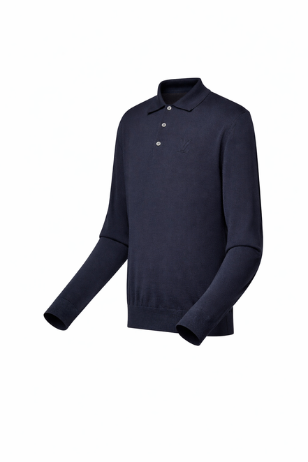Louis Vuitton Signature Knit Long-Sleeved Polo "Unworn"