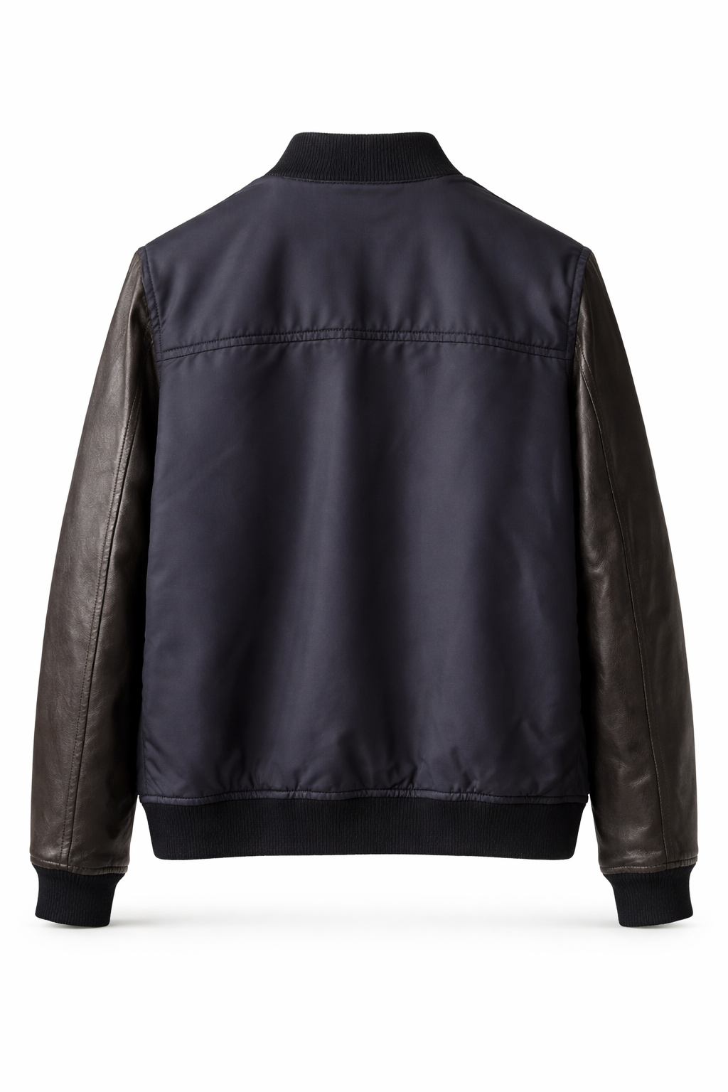 Prada Re-Nylon & Nappa Leather Mixed Media Bomber Jacket (Pre-Loved)
