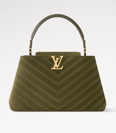 Louis Vuitton Souple Bag Capucines Green "Pre-Loved"
