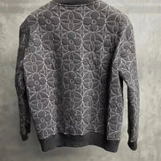 Louis Vuitton Zip-Through Flower Grey Size M 