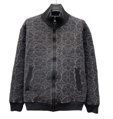 Louis Vuitton Zip-Through Flower Grey Size M "Never Owned"