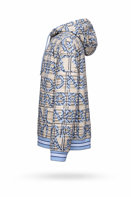 Burberry Vintage Check & Blue Logo Oversized Hoodie "Unworn"