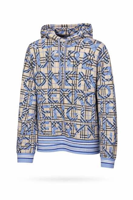 Burberry Vintage Check & Blue Logo Oversized Hoodie "Unworn"