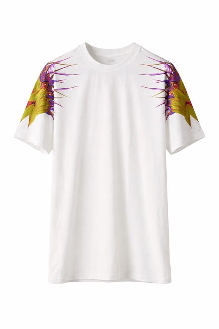 Givenchy White Birds of Paradise Graphic T-Shirt (Pre-Loved)