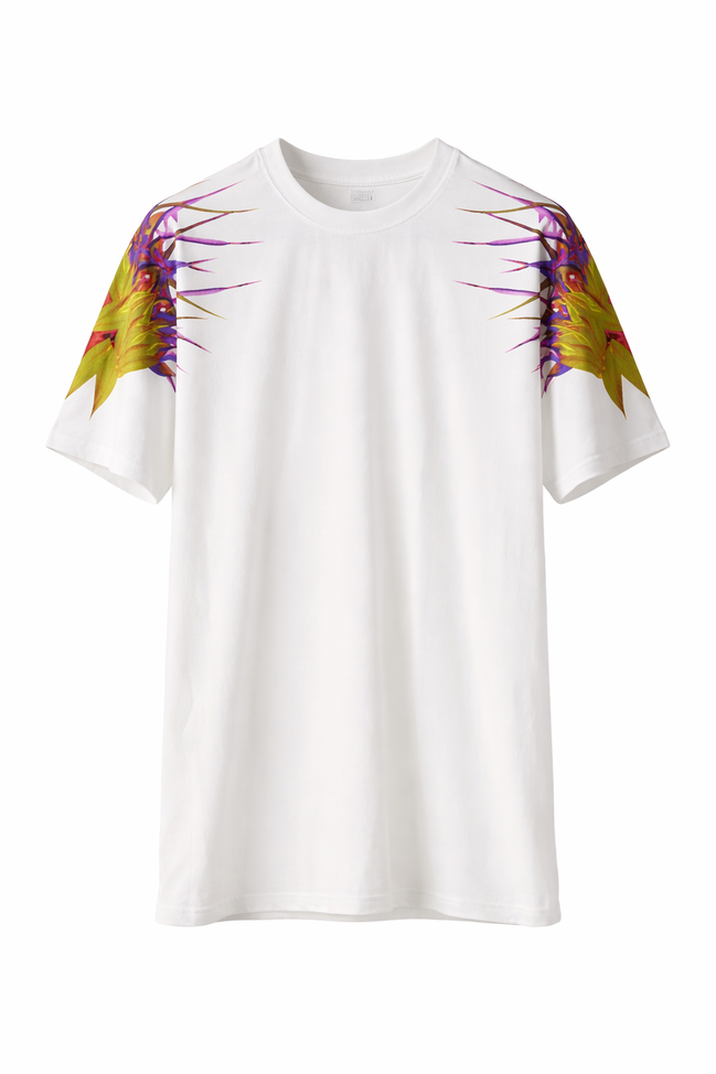 Givenchy White Birds of Paradise Graphic T-Shirt (Pre-Loved)