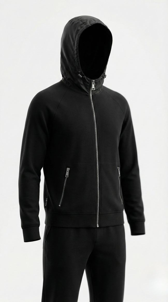 Black Prada Tracksuit (Pre-Loved)