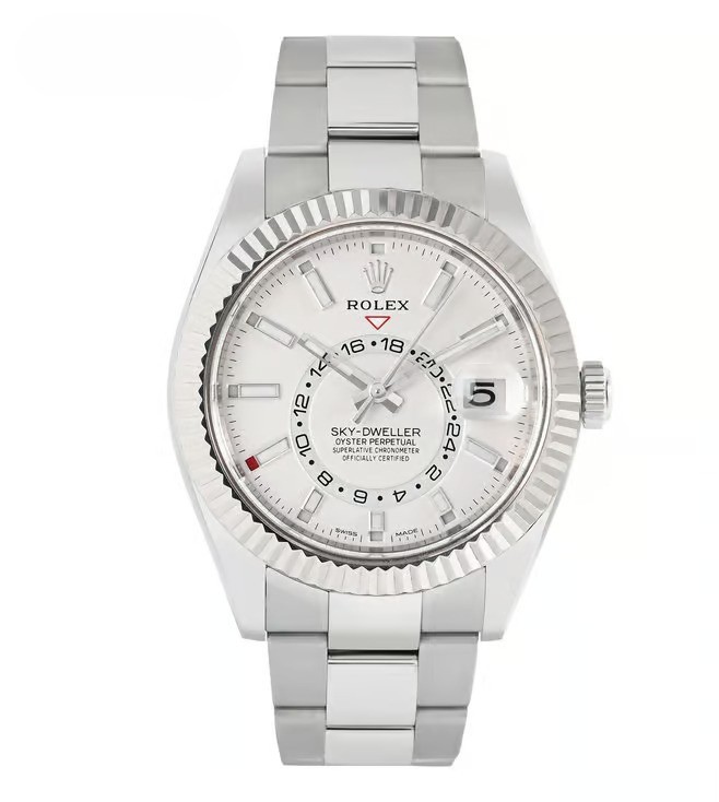 Rolex Sky-Dweller 336934 White Rolesor White Dial Jubilee 