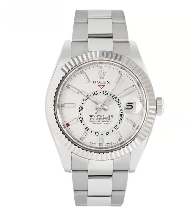 Rolex Sky-Dweller 336934 White Rolesor White Dial Jubilee "Unworn"