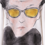 Moncler Face Sketch Portrait Graphic Sweatshirt (Pre-Loved)
