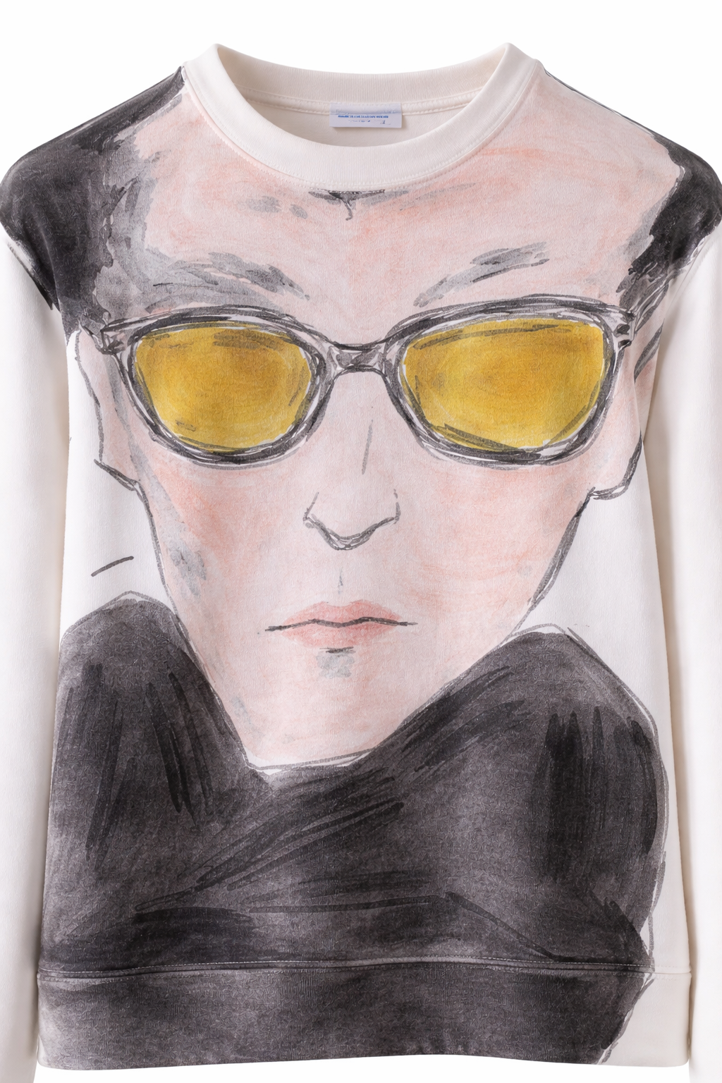 Moncler Face Sketch Portrait Graphic Sweatshirt (Pre-Loved)