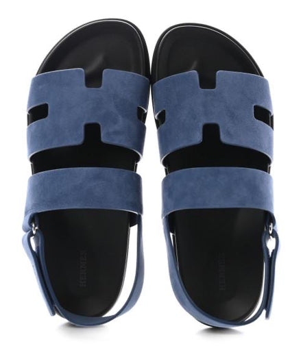 Hermès Genius Sandal Blue Size 9 "Never Owned"