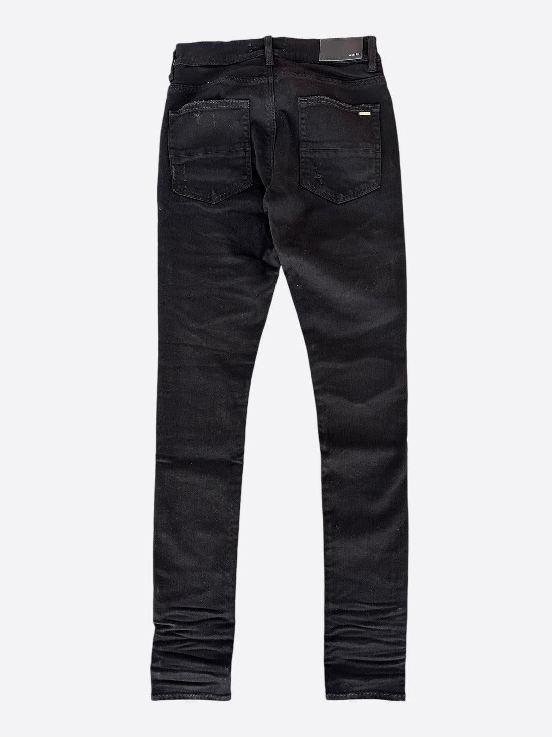 Amiri Faded Black Sequin Jeans 