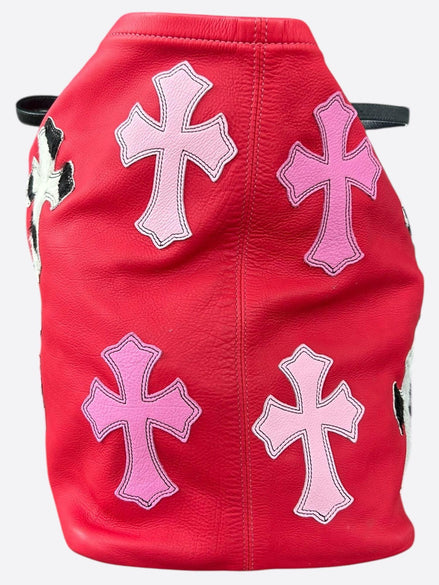 Chrome Hearts Red Leather Cross Patch Tote Bag "Never Owned"