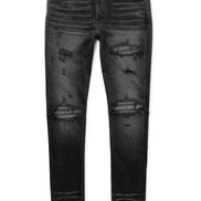 Amiri Faded Black Sequin Jeans 