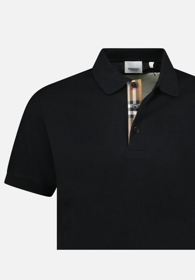 Burberry Men's Black Eddie Polo Size L 