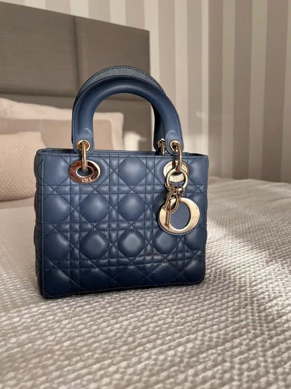 Dior ABC Hand Bag Black & Blue 