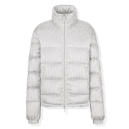 Dior Silver Oblique Puffer Jacket Size 54 