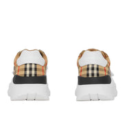 Burberry Check, Suede and Leather Sneaker Size 7.5 