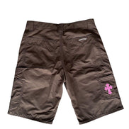 Chrome Hearts Brown Nylon & Leather Carpenter Shorts Size 32 