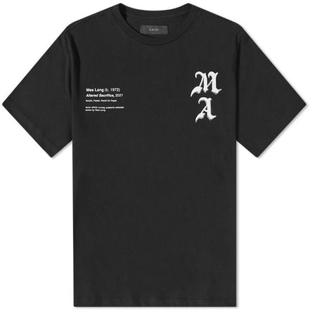 Amiri Wes Lang Black & White Skull T-Shirt "Never Owned"