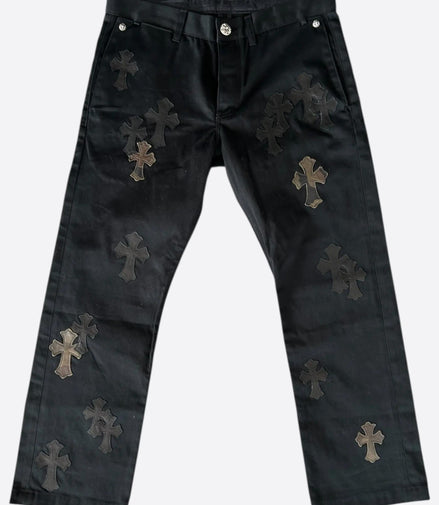 Chrome Hearts Black Camouflage Cross Patch Chino Jeans Size 34 "Never Owned"