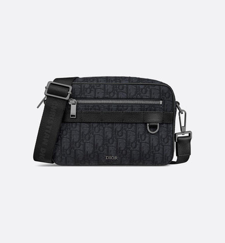 Dior Safari Black Messenger Bag "Pre-Loved"