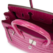 Hermès Pink Crocodile Birkin 30 