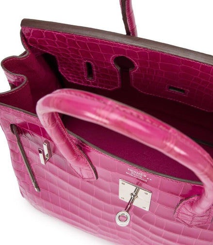 Hermès Pink Crocodile Birkin 30 "Pre-Loved"
